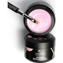 Nacario Premium Builder Protez Tırnak Jeli No.6, Pembe, 55 gr