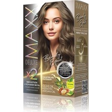 Nacario Maxx Deluxe Beauty Expert Haır Color (Keratin)'li 1 Kutu (2 x 50 Ml) (Yoğun Küllü Koyu Kumral 6.11)