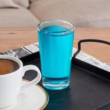 Nacario Porsima Glass 6591 Meşrubat Kahve Yanı Bardağı Sunumluk 6 Adet 100CC Meşrubat Bardak
