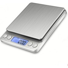 Nacario Usin 3kg/0.1gr A Kalite Çelik Hassas Elektronik Dijital Kuyumcu Eczane Aktar Mutfak Terazisi-Tartısı