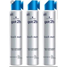 Nacario GOT2B Beach Matt Sprey, Orta Tutuculuk, Set Of 3, 200ML EXPINDA001