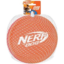 Nacario Nerf Dog Naylon Flyer Köpek Oyuncağı, Frizbi, 23 cm Çap, Orta/büyük Irklar, Iki Paket, Turuncu ve Kırmızı