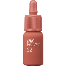 Nacario Peripera Yüksek Pigmentli, Kadife Görünümlü, Gün Boyu Kalıcı Tint Ink Velvet (22 Bouquet Nude)