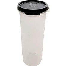 Nacario Tupperware Circular 890 ml Siyah Yumurta Kabı Yuvarlak Kutu Kuru Saklama Stoku Dekorasyon Geri Sihirli Kutu Kahve Pedleri Için