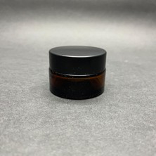 Nacario 20 cc Cam Amber Krem Kavanozu, Kapak Içi Contalı, Kahverengi Krem Kavanozu x 10 Adet