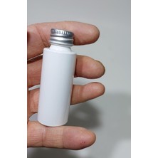Nacario 50 Adet Boş Silver Gümüş Renk Kapaklı Kolonya Şişesi Doldurulabilir Cep Plastik Parfüm Şişesi 30 ml 869743171242179