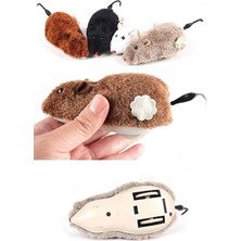 Nacario Tineke Kurmalı Fare Kedi Oyuncağı Peluş Yaratıcı Oyuncak (Asorti)