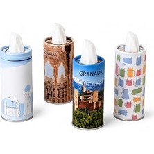 Nacario Orret Home 4 Adet Araç Bardaklığı Uyumlu Peçetelik Araç Içi Peçete Kutusu Silindir Peçete Dispenseri Bardaklık Tipi Peçete Tutucu Oto Aksesuarı Ev Ofis Kullanımı (Asorti Desen)