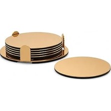 Nacario Ikea Glattis Altlıkları Tutuculu Pirinç Renk 6 Paket Boyut 7,62 cm 503.430.05