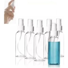 Nacario 10 Adet 50 ml Fısfıs Sprey Kapaklı Seyahat Cep Çanta Dezenfektan Parfüm Şişesi 50ML