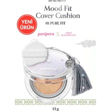 Nacario Perıpera Yarı Mat Bitişli Filtre Etkili Cushion Mood Fit Cover Cushion SPF50+PA++++(01 Pure Fit)