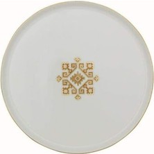 Nacario Porland Arabesque Desen Düz Tabak 21CM