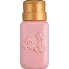 Nacario Çiçek Desenli Pompalı Sıvı Şişesi Aseton Cleanser Şişesi Pembe 200ML