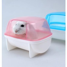 Nacario Hamster Banyosu Küçük - 12X9X9 cm (Pembe)