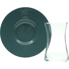 Nacario Tulu Porselen Heybeli 6 Kişilik 12 Parça Çay Seti 160 ml