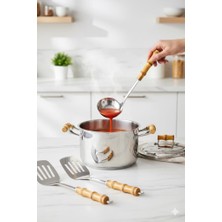 Nacario Bambum Mundo - Bambu Saplı Kepçe - 34-9,5cm