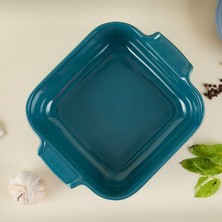 Nacario Aryıldız Elissa Kare Fırın Kabı Yeşil 21 cm