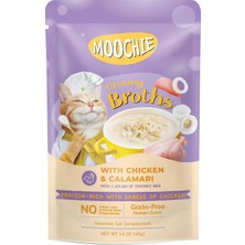 Nacario Moochie Çorba Kedi Ödülü Tavuk-Kalamar, 40 Gr, 1 Adet