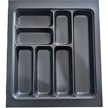 Nacario Almıtal 44X49 Cm. 7 Gözlü Antrasit Çekmece Içi Kaşıklık 40 * 40 Cm'e Kadar Kesebilirsiniz