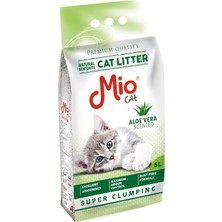 Nacario Mio Kedi Kumu, 5 Lt. Aloe Vera Kokulu Bentonit, Ince
