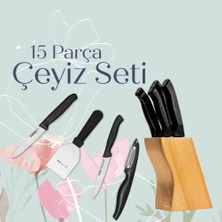 Nacario Pirge Çeyizlik Bıçak Seti – 15 Parça