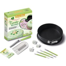 Nacario Guardini 15685 "voglia Dı..." Basis-Kit Yapışmaz Kaplama Yuvarlak Şekilli ile Zemin Dupont Teflon Classic 26 Cm, Plastik Düzleştirici, Edilir, 3-Modellierungswerkzeugen, Küçük Fırça, 3-Kesici, Tarif