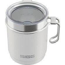 Nacario Sıgg - Camp Termos Bardak – Travel Mug Snow White – Tritan Kapaklı – Bulaşık Makinesinde Yıkanabilir – Kulplu – Bpa Içermez – Yalıtımlı Bardak Çift Duvarlı – Beyaz – 0,36 L