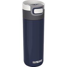 Nacario Kambukka Termos Kupa 500 ml - Paslanmaz Çelik Kahve Kupası - Sızdırmaz ve Sızdırmaz - Yalıtımlı Kupa, Seyahat & Kahve Kupası - 9 Saat Sıcak / 18 Saat Soğuk Tutar - Model Etna Denım Blue