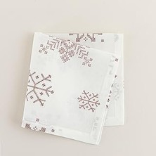 Nacario Pera Peçete 45X45 cm Ekru-Bordo