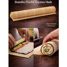 Nacario Organik Bambu Suşi Yapma Matı, Sağlıklı ve Doğal Maki Desteği