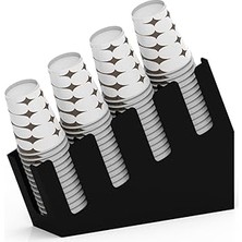 Nacario 4 Bölmeli Kademeli Karton Bardak Standı (16OZ)