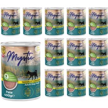 Nacario Mystic Yetişkin Köpek Tavuklu Pate Yaş Mama 400 gr x 12 Adet