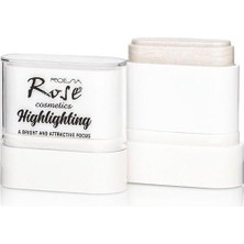 Nacario Rose Beyaz/inci Stick Highlighter - Parlak ve Doğal Işıltılı Aydınlatıcı