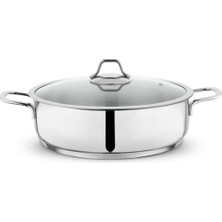 Nacario Schäfer Held Çelik Basık Tencere-24 Cm-2 Prç.-Inox