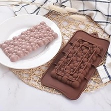 Nacario 106- Siliko World Silikon Çikolata Bar Kalıpları, Ev Yapımı Çikolata Protein ve Enerji Bar Kalıpları, Kahverengi