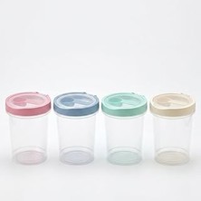 Nacario Orret Home Kaşıklı Şeffaf Kilitli Tekli Baharatlık Pp Plastik Pul Biber Kekik Baharat Kabı Kapaklı Mutfak Baharatlık Saklama Kabı 1 Adet (Asorti Renk) (500 M)