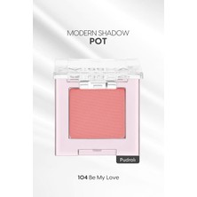 Nacario Mıssha Mat Pudra Dokulu Tekli Göz Farı Modern Pot (104 Be My Love) 104 Be My Love