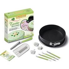 Nacario Guardini 15685 "voglia Dı..." Basis-Kit Yapışmaz Kaplama Yuvarlak Şekilli ile Zemin Dupont Teflon Classic 26 Cm, Plastik Düzleştirici, Edilir, 3-Modellierungswerkzeugen, Küçük Fırça, 3-Kesici, Tarif