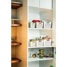 Nacario Selka Home 3'lü Orta Boy Lavin Süzgeç (4 Litre) Ekru