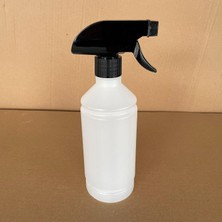 Nacario 500 ml Siyah Tetik Spreyli Kimyasala Dayanıklı Plastik Şişe, 500 cc Spreyli Plastik Şişe x 4 Adet