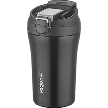 Nacario Vagonlife Fiftyfifty Çift Kapak Sistemli Pipetli/pipetsiz 400ML Çelik Mug