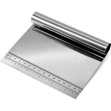 Nacario Fethiye Toptan Çelik Spatula,metal Hamur Sıyrıcı,pasta Sıyırma Aparatı,hamur Dilimleyici,pasta ve Pastacılık Için Çelik Şekillendirici ve Hamur Porsiyonlayıcı