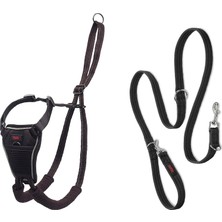 Nacario Halti No Pull Yemek Takımı ve Antrenman Tasması Kombi Paket, Stop Dog Pulling On Walks With Halti, Includes Medium Halti No Pull Harness And Double End Lead