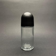 Nacario 50 cc Roll-On Cam Şişe - Şeffaf - 50 ml Cam Deodorant Şişesi x 3 Adet
