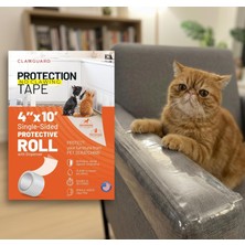 Nacario Clawguard Koruma Bandı - Kedi, Köpek, Kuş, Tavşan Tırmalama ve Pençe Mobilya, Kanepe, Pencere Pervazı, Araba Kapısı, Cam ve Daha Fazlasına Karşı Dayanıklı Tek Taraflı Kalkan Koruma Bariyeri!
