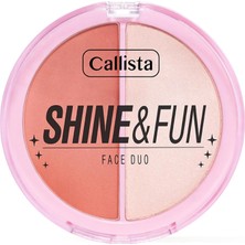 Nacario Callista Shine & Fun Face Duo 140 Good Company Allık & Aydınlatıcı Paleti