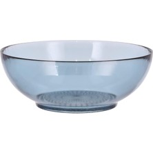 Nacario Bıtz Kusintha Salata Kasesi, Büyük Cam Kase, Çap 24 Cm, Mavi