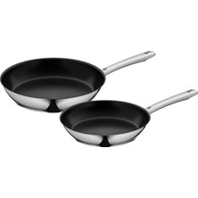 Nacario Wmf Nordic Profi Indüksiyon Tabanlı Çelik Tava Seti 24/28CM