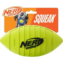 Nacario Nerf Dog Kauçuk Futbol Köpek Oyuncağı, Gıcırdak, Hafif, Dayanıklı ve Suya Dayanıklı, Orta/büyük Irklar Için 7 Inç Çap, Tek Birim, Yeşil, Model: 6997