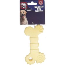 Nacario Playfull Kemik Şeklinde Köpek Oyuncağı 10X5,5 cm BEYAZ,PF-4045